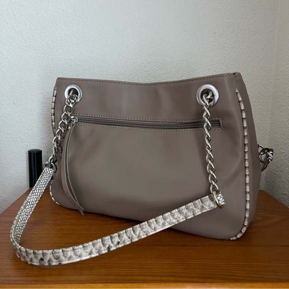 Nicole Miller Faux Snakeskin Shoulder Bag - Picture 4 of 6